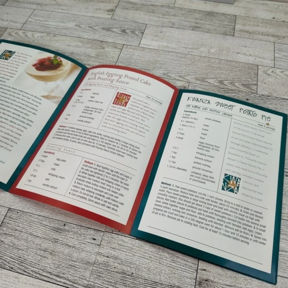 Traditional Ethnic Holiday Recipes 1998 Cookbook Booklet Wisconsin Milk Marketin